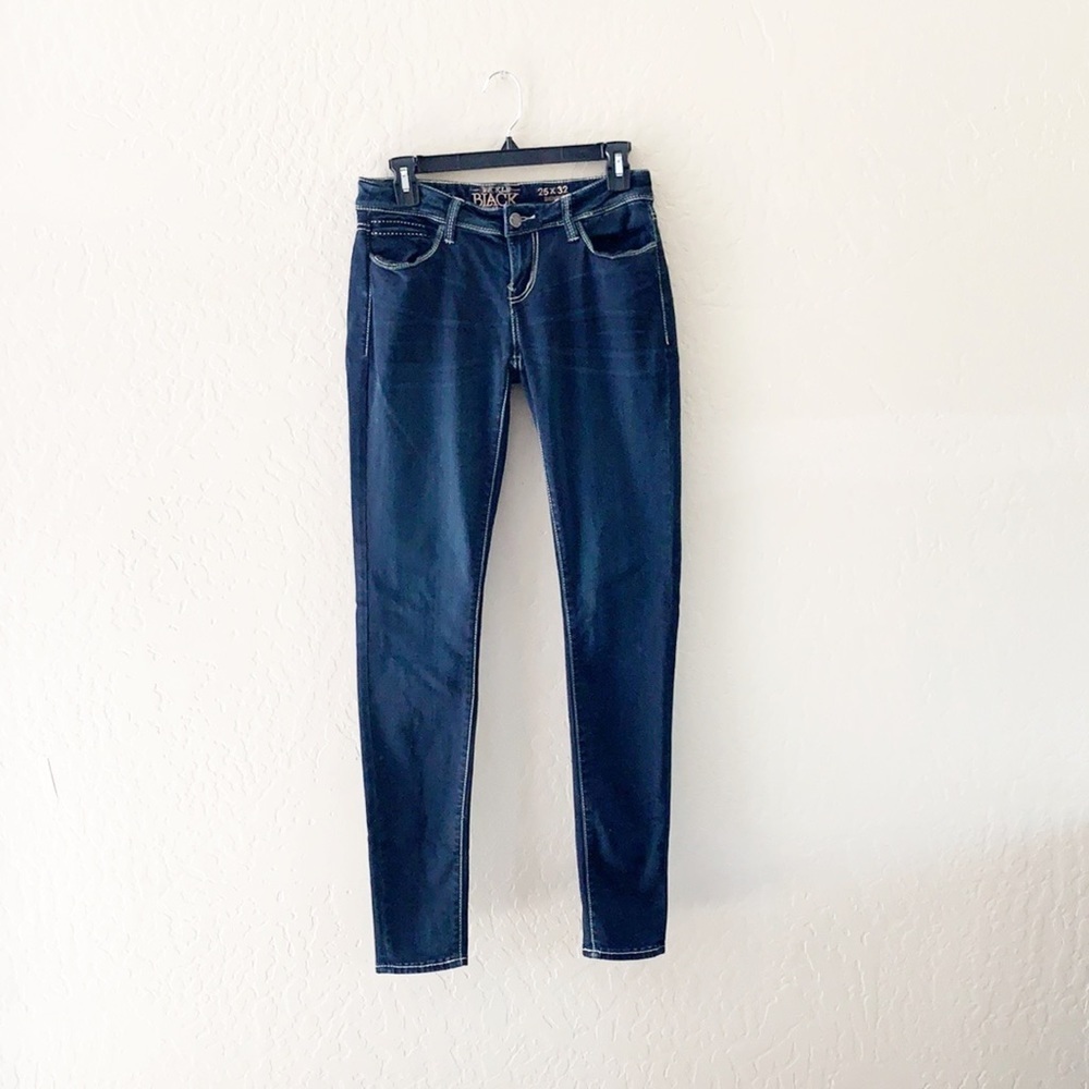 🌿Final Sale Buckle Black Dark‎ Wash Stretch Skinny Jean